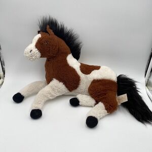 DanDee Collector's‎ Choice Brown White Plush Horse 14" Stuffed Animal Palomino